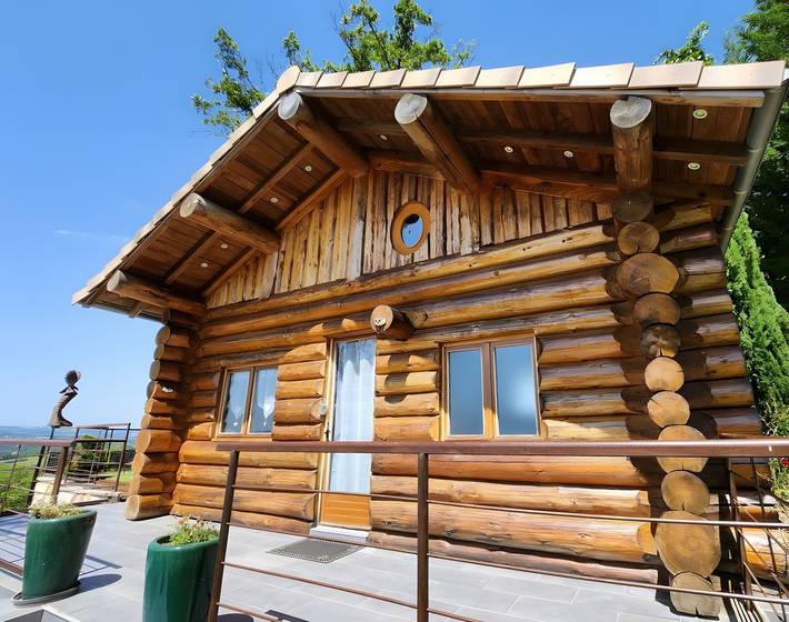 Chalet pour 5 personnes, avec Balcon ainsi que Jacuzzi et Jardin