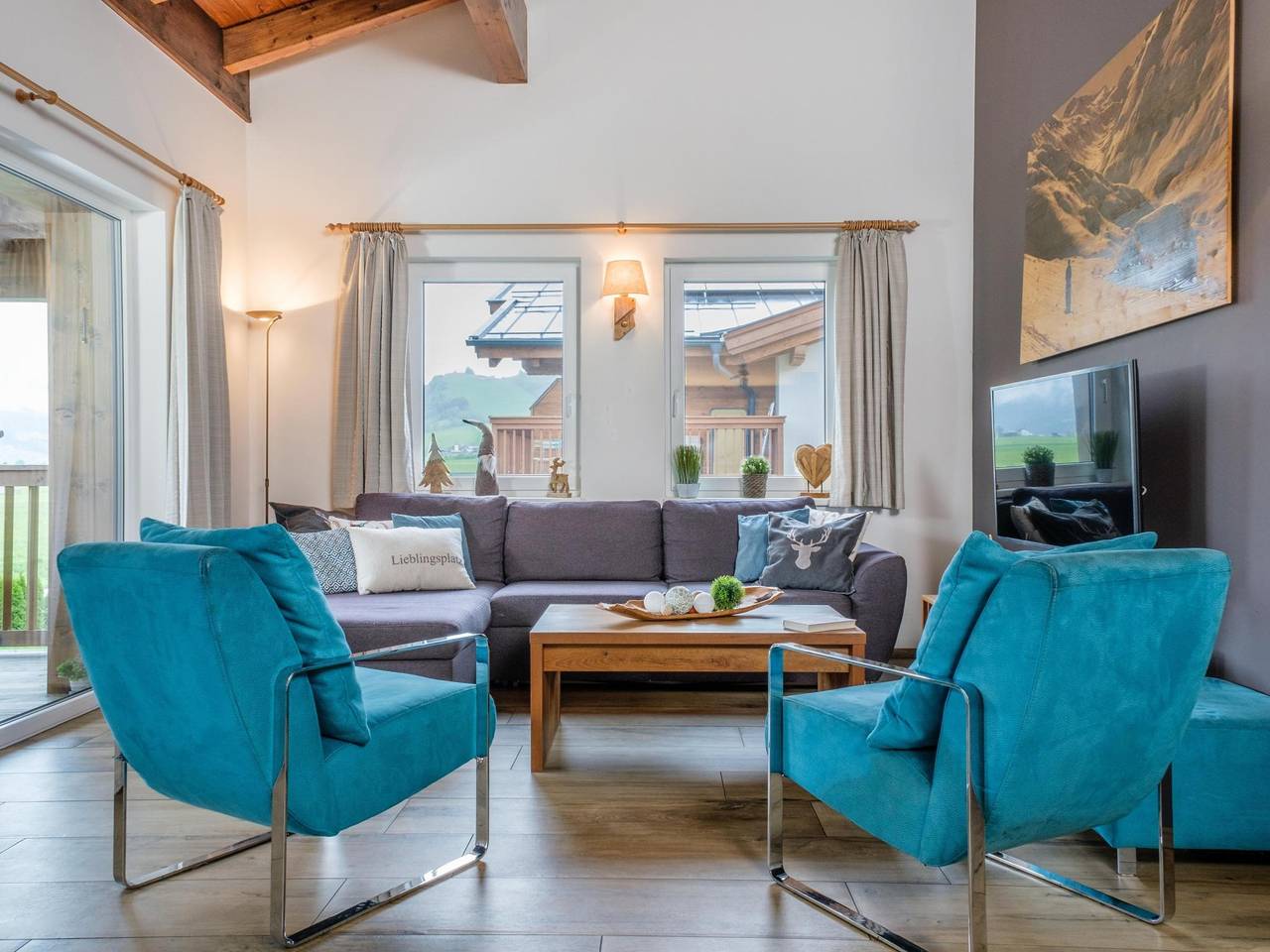 Geheel appartement, Comfortabel appartement met sauna en balkon in Piesendorf, Pinzgau