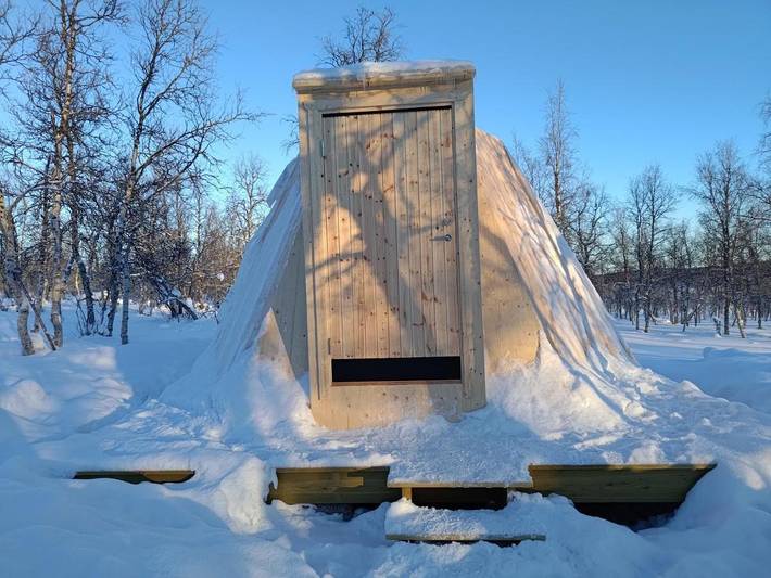 Camping voor 2 personen, with tuin and sauna as well as uitzicht in Noord-Zweden