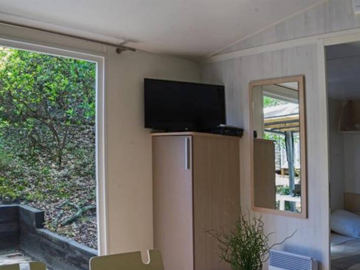 Camping Val de l'Eyre - Mobilheim 4 personen - Komfort Tv+Klima 2 Mh in Salles, Arcachon und Umgebung
