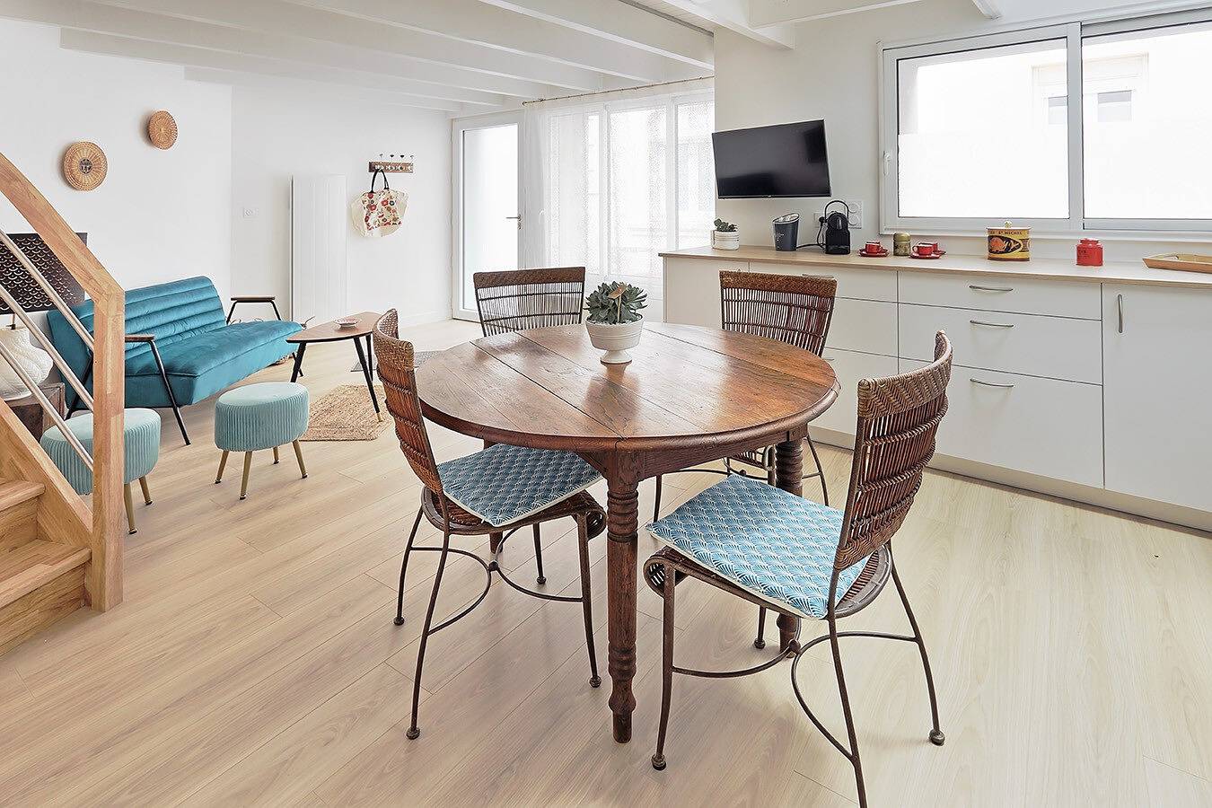 Appartement entier, Maison de ville - 'La Galerie Pornic - Maison Lotus' avec Wi-Fi in Pornic, Côte de Jade
