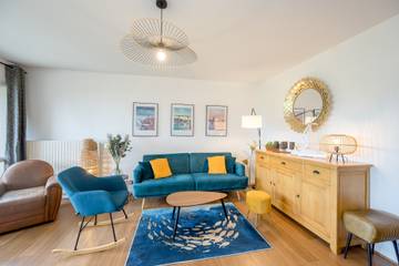 Gîte pour 6 personnes, avec balcon dans Port De Plerin