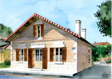 Gîte pour 10 personnes, avec jardin et terrasse à Hostens