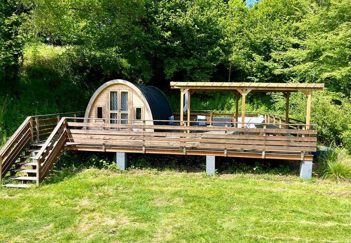 Tente pour 3 personnes, avec vue et terrasse ainsi que vue sur le lac et jardin dans Haute-Vienne - 2