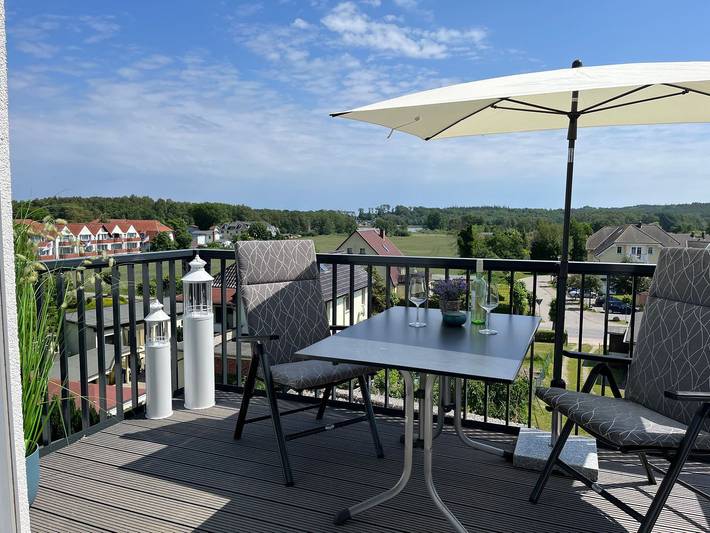 Ferienwohnung für 3 Personen, mit Balkon und Seeblick in Loddin - 2
