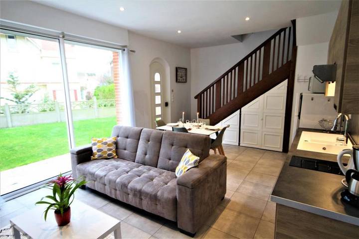 Maison de vacances pour 4 personnes, avec Balcon et Terrasse ainsi que Jardin et Vue