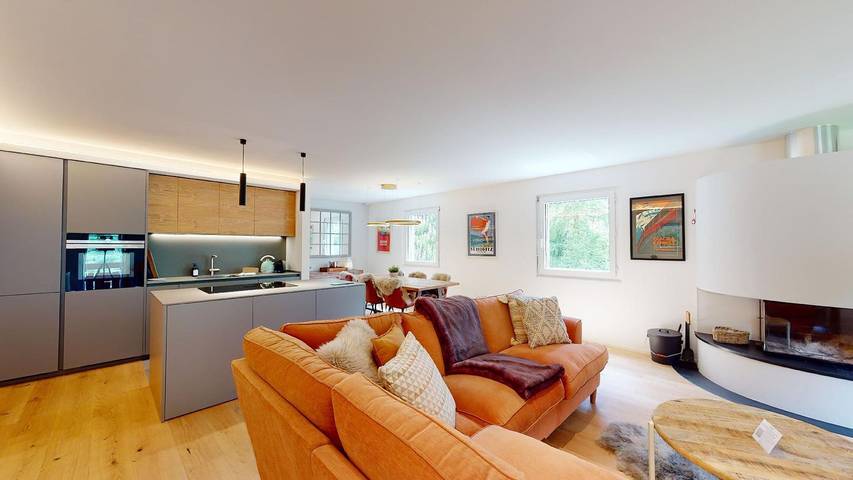 Ferienwohnung für 6 Personen, mit Balkon und Ausblick in St. Moritz - 2