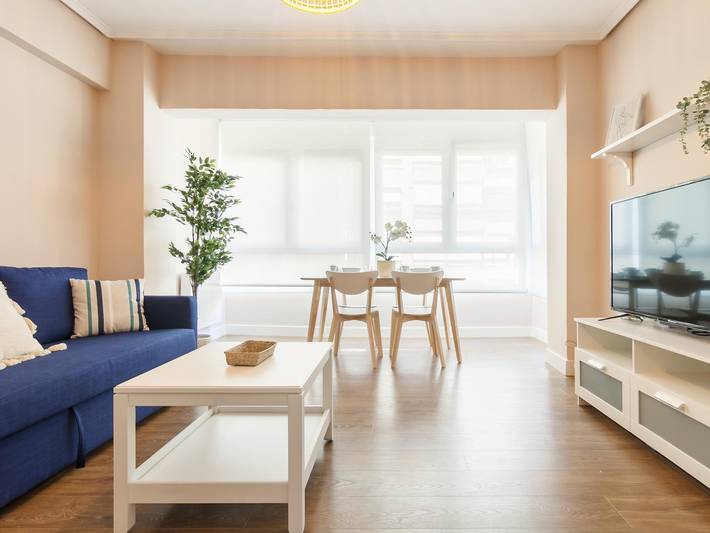 Ganze Ferienwohnung, Ferienwohnung für 5 Personen mit Balkon/Terrasse in Getxo, Baskische Küste (Spanien)