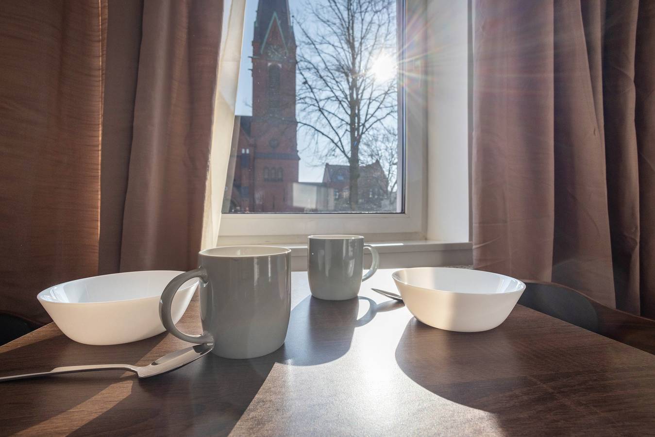 Hel lägenhet, 2-room apartment 1-2 with balcony and Wi-Fi in Lübeck (Stad), Lübeck