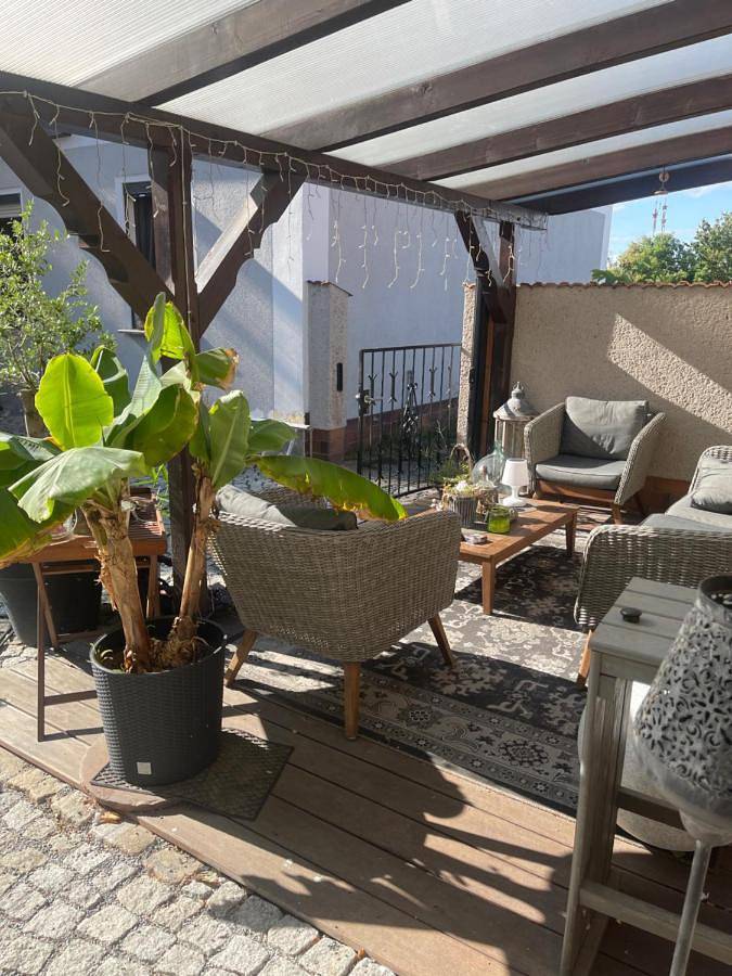 Ferienwohnung für 6 Personen, mit Terrasse und Garten sowie Sauna und Ausblick in Gablenz