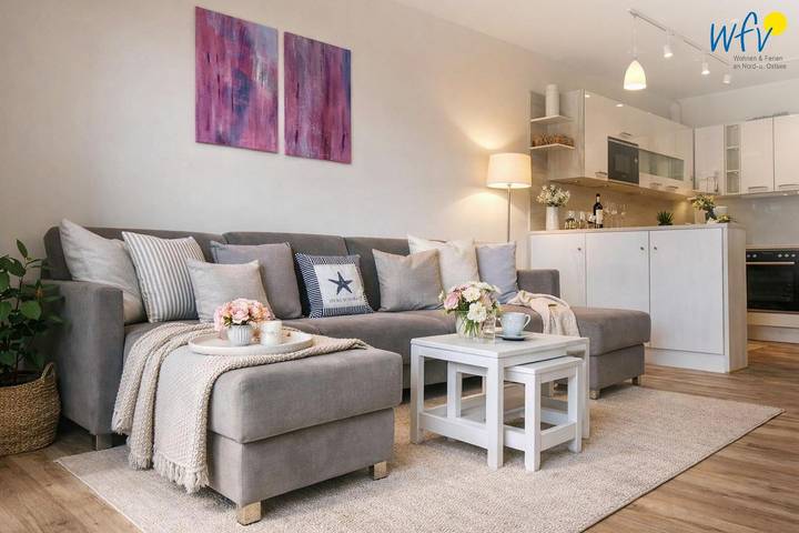 Ferienwohnung für 5 Personen, mit Balkon und Terrasse sowie Garten auf Langeoog