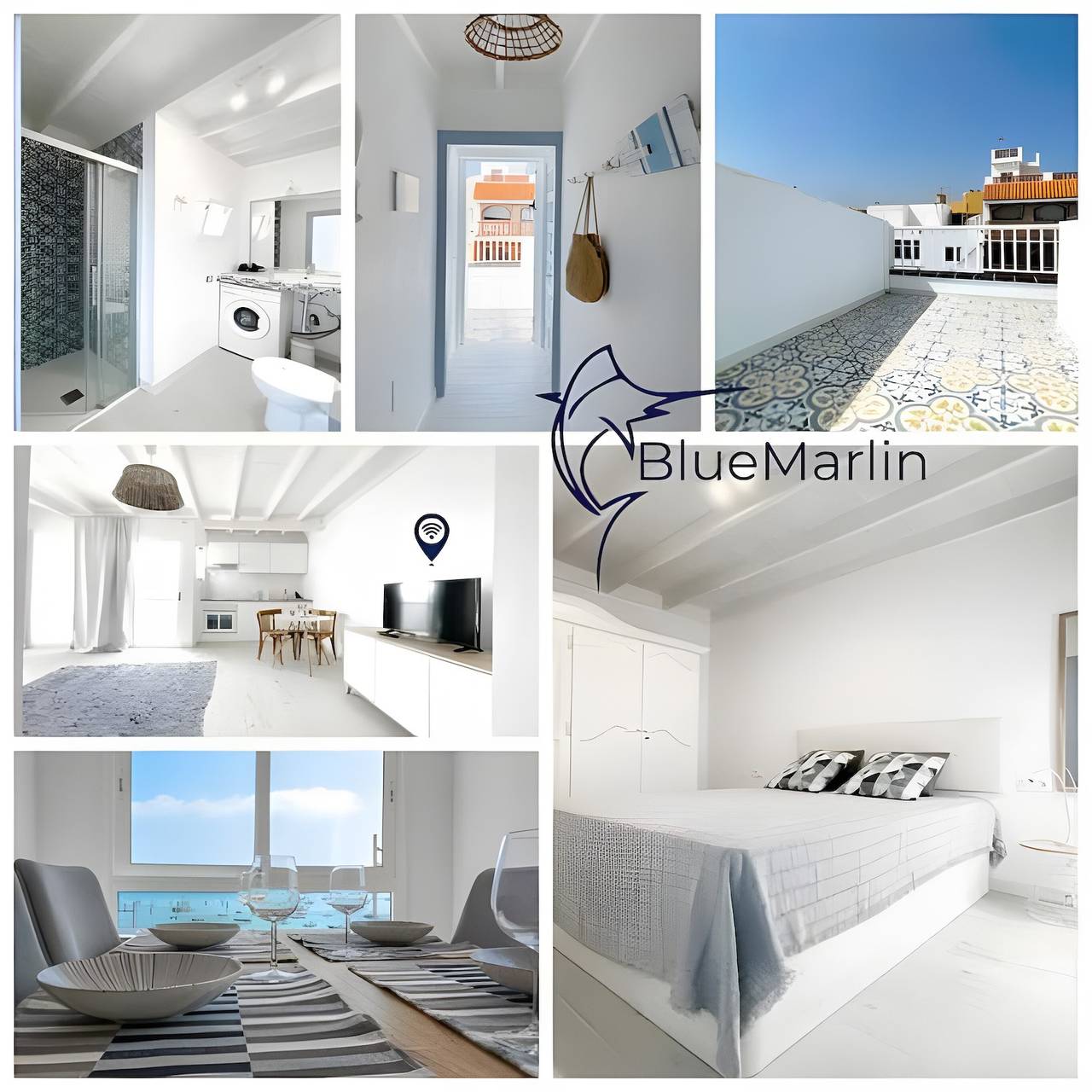 Apartamento entero, B-rent bluemarlin boutique sea view in Puerto de Corralejo, La Oliva