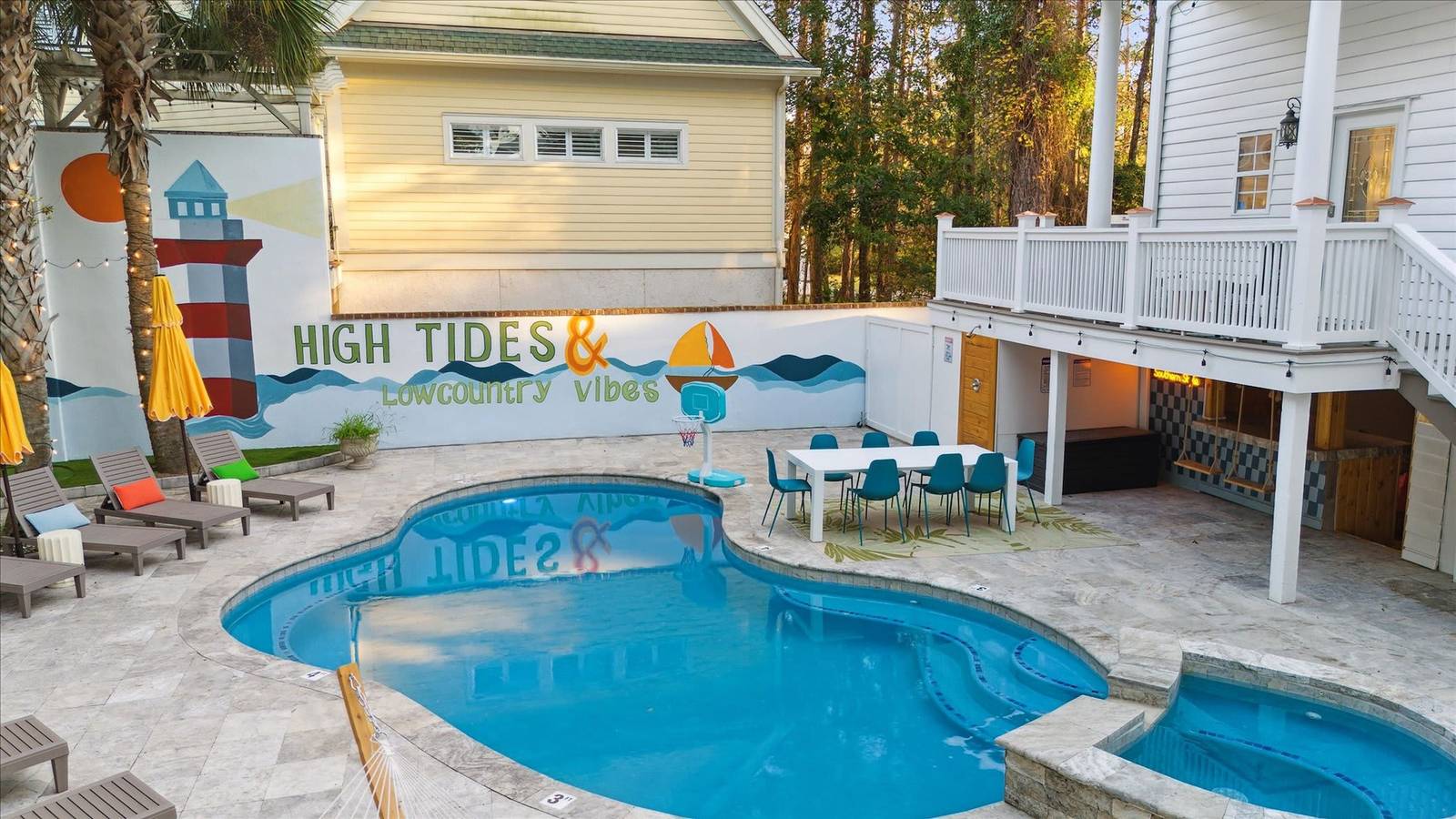 Golf Sim Pickleball Theater Sauna Games Sleeps 24 in Beaufort County