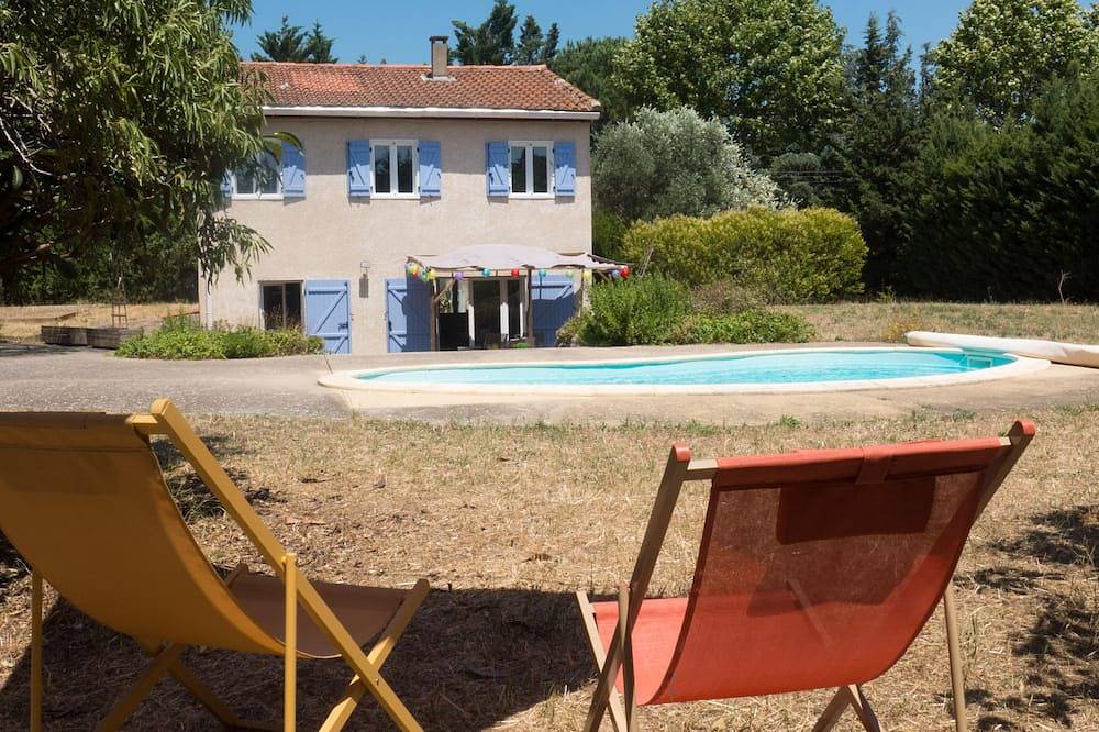 Belle maison climatisée au calme avec piscine privée et grand jardin cloturé in Azille, Région de Carcassonne