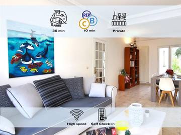 Gîte pour 5 personnes, avec jardin à Verrières-le-Buisson