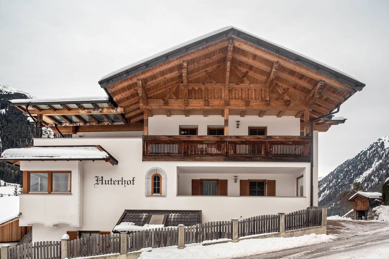 Ganze Wohnung, Ferienwohnung "Huterhof Talblick" mit Bergblick, Balkon und Wlan in Sarntal, Sarntaler Alpen