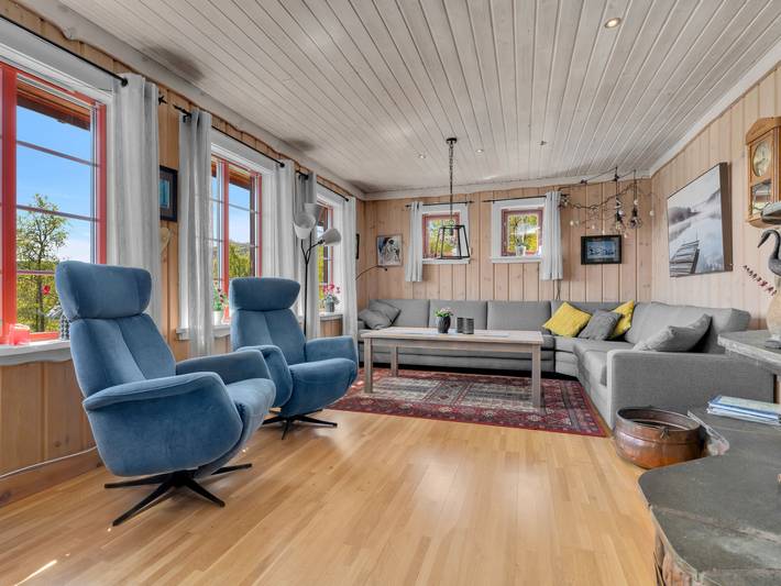 Ferienhaus für 7 Personen, mit Terrasse und Garten sowie Seeblick in Åseral - 3