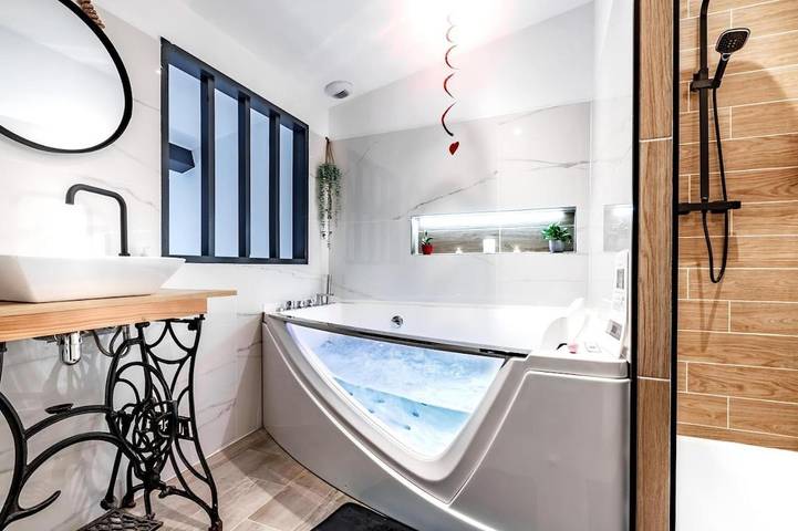 Maison de vacances pour 2 personnes, avec jacuzzi et terrasse