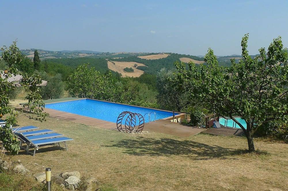 Ferienhaus mit privatem Schwimmbad in der ruhige Lage , Garten,  Panoramalage in Radicondoli, Siena Provinz