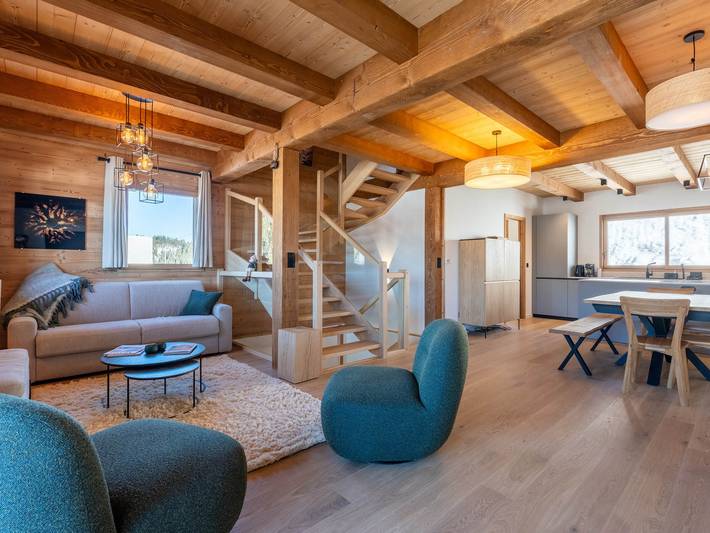 Chalet pour 10 personnes, avec terrasse à Manigod