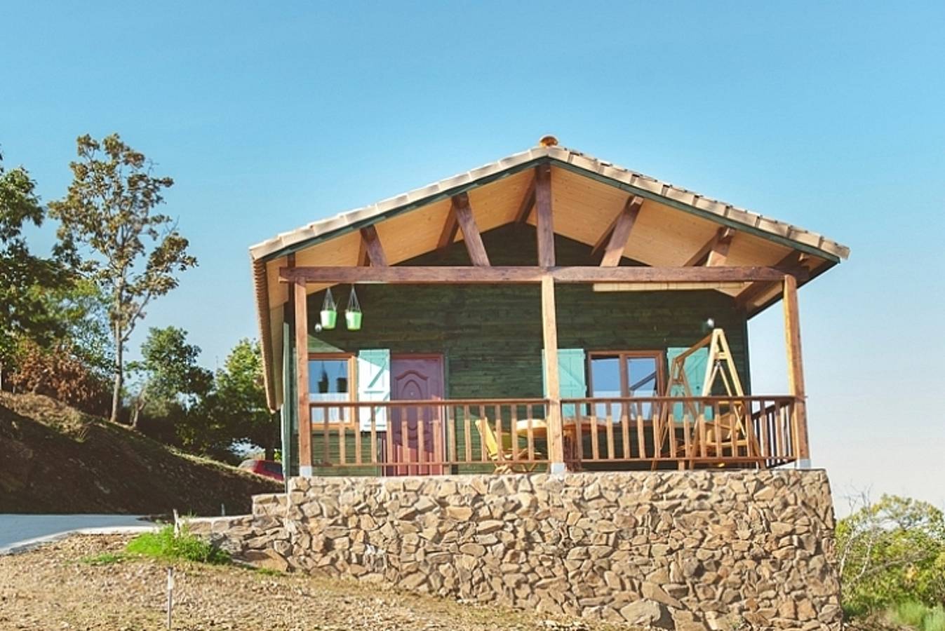 Casa acogedora con vista a la montaña in Cañamero, Provincia de Cáceres