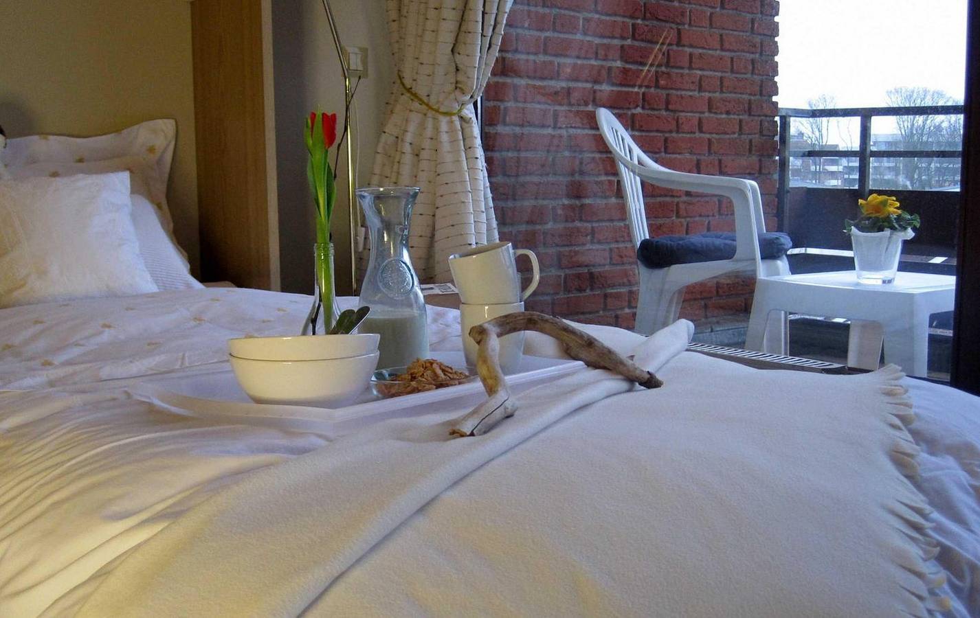 Ganze Wohnung, Helle 1-Zimmerwohnung mit Balkon in Scharbeutz für 1–2 Personen in Scharbeutz, Ostholstein