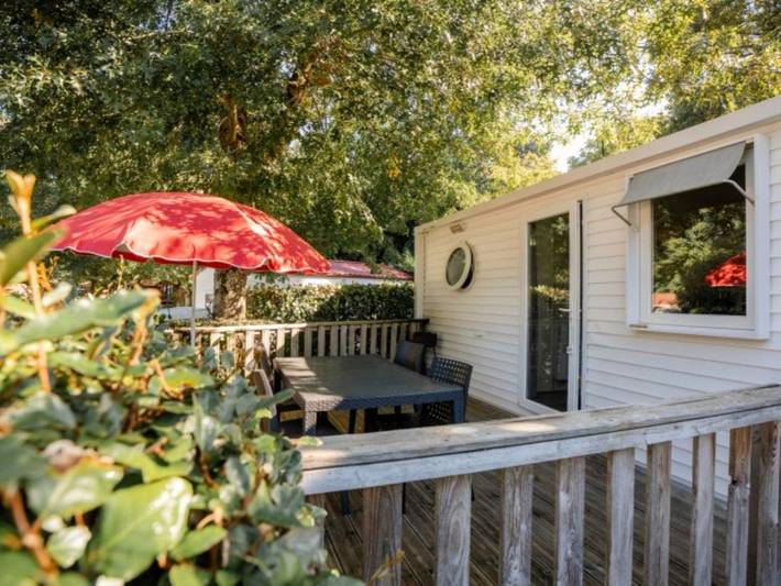 Mobil home pour 5 personnes, avec terrasse et piscine, animaux acceptés - 1