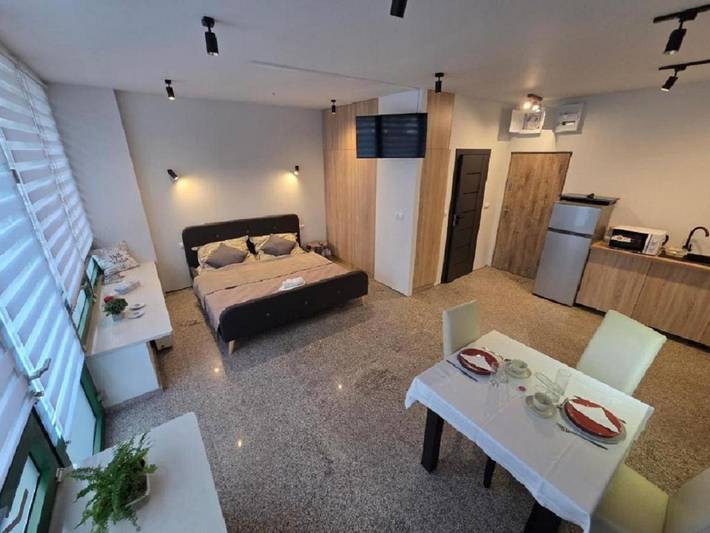 Apartament wakacyjny dla 3 osób, z Taras i Ogród oraz Widok na jezioro i Widok w Serock