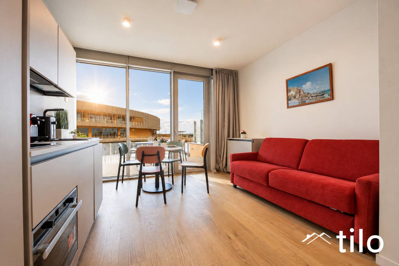 Apartamento entero, Waterfront Lux •1Br •A/C • Gym • Parking • By Tilo in Génova, Riviera Italiana