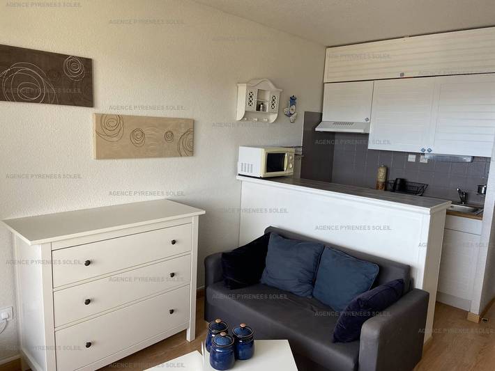 Gîte pour 3 personnes, avec Balcon et Vue sur le lac à Les Angles
