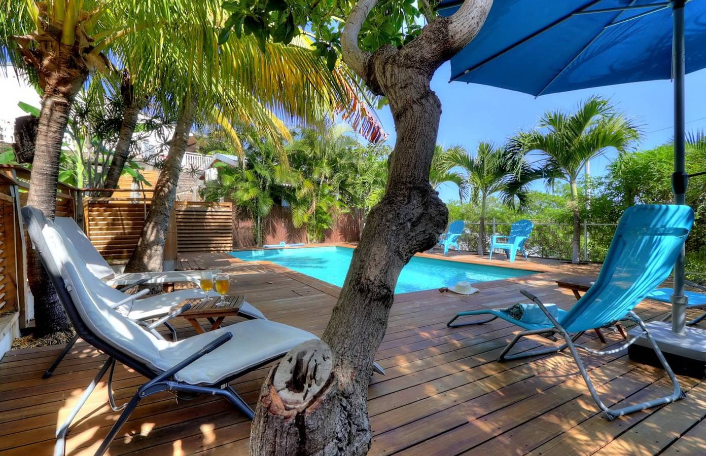 Studio entier, Studio Le Paille en Queue aux Nids d'Elo vue mer, piscine au sel in Saint-Leu, Île de la Réunion