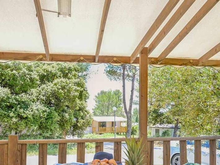 Flower Camping Le Fondespierre - Mobilheim 4 personen - Standard - 26m² in Castries, Mittelmeerküste (Frankreich)