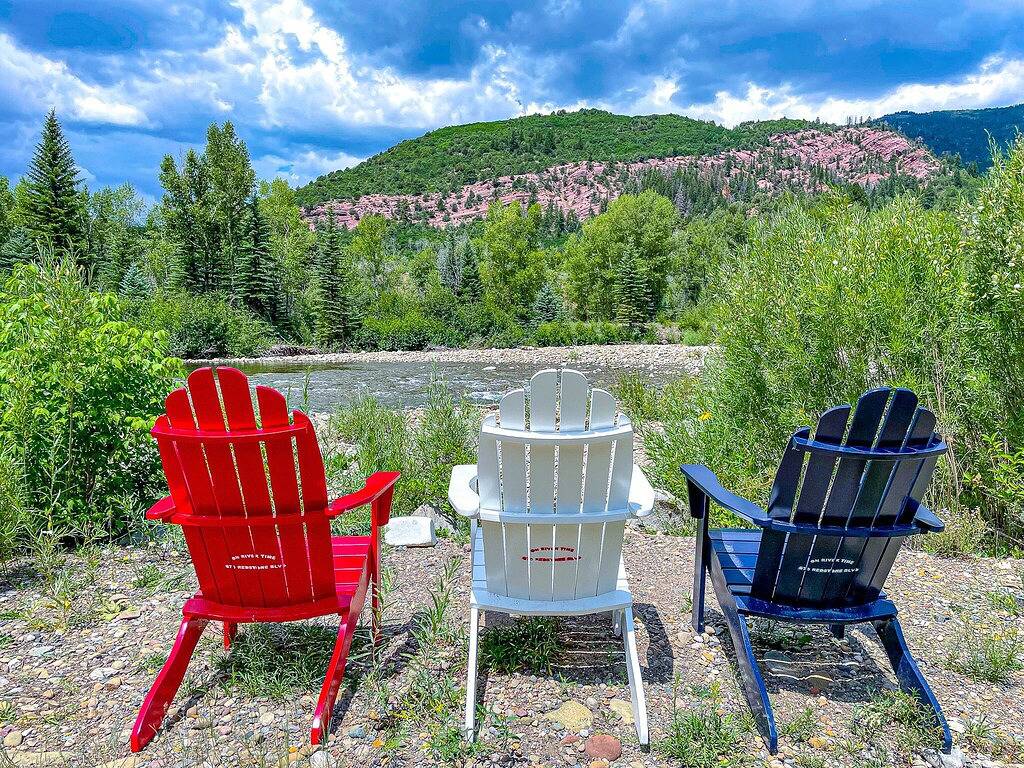 Gebirgshaus auf Flussufer in Redstone-nahem Aspen, Carbondale, Glenwood Springs in Redstone, Pitkin County