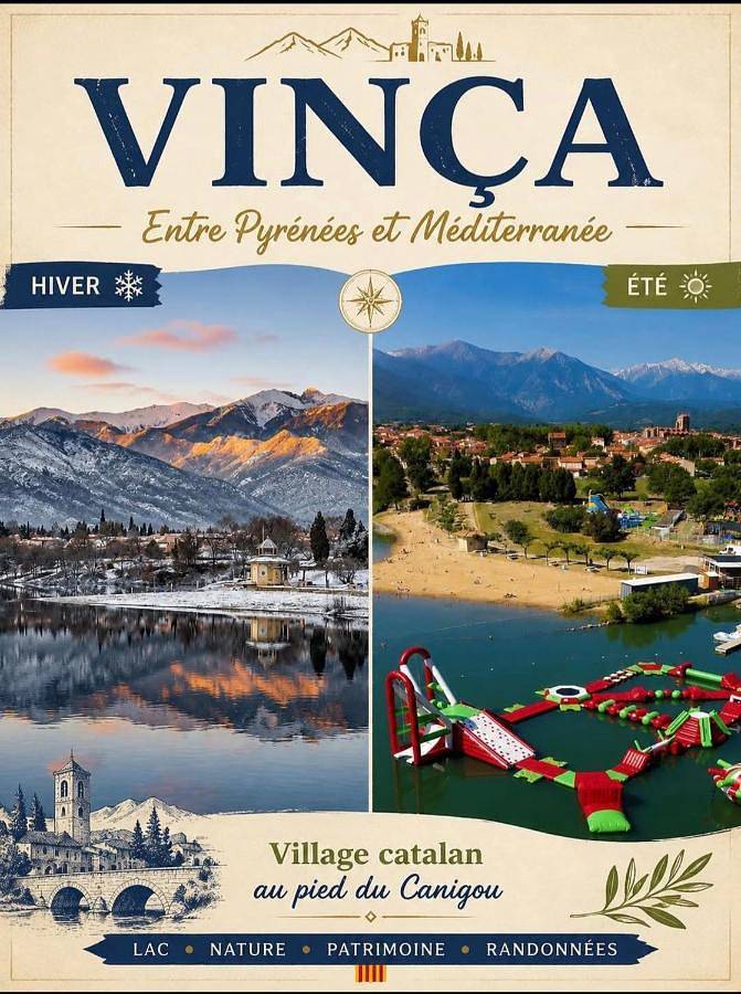 Location de vacances pour 4 personnes, avec terrasse et vue, animaux acceptés à Vinça - 2