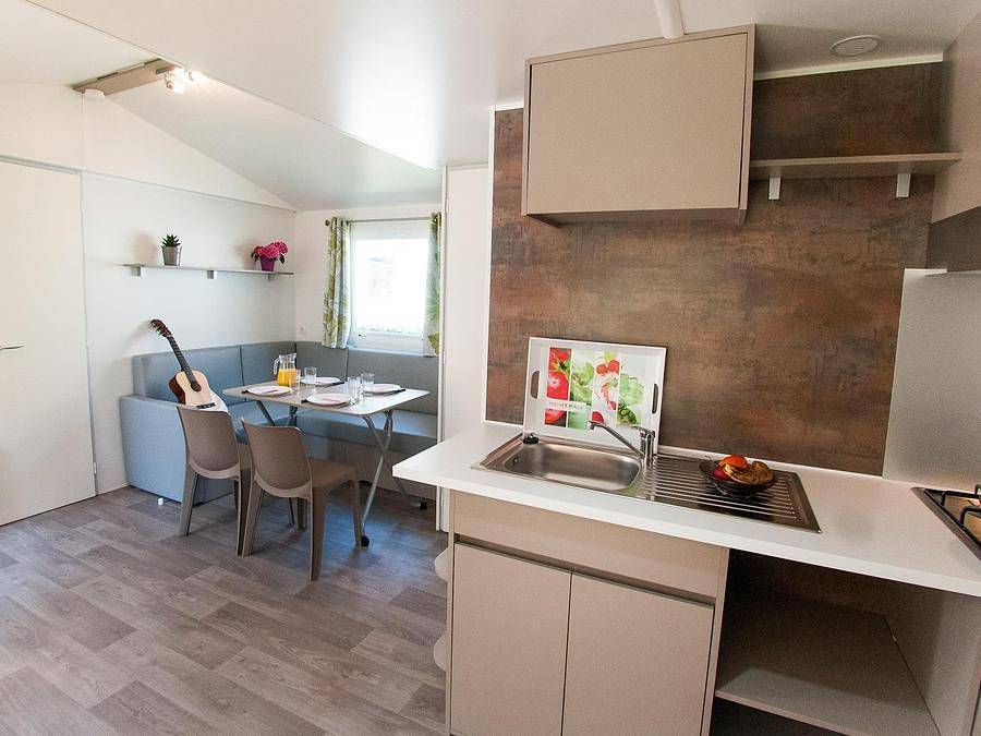 Camping Côté Plage - Mobilheim 6 personen - Confort - Sonntag - Mobilheim Dune 29m² - 2 Zimmer 4/6 Pers. in Saint-Jean-de-Monts, Vendée