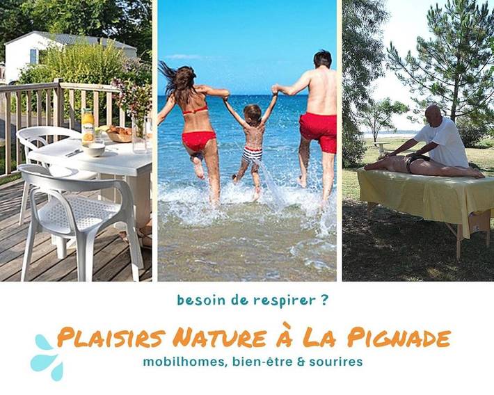 Camping pour 4 personnes, avec jardin ainsi que piscine et vue à La Tremblade - 4