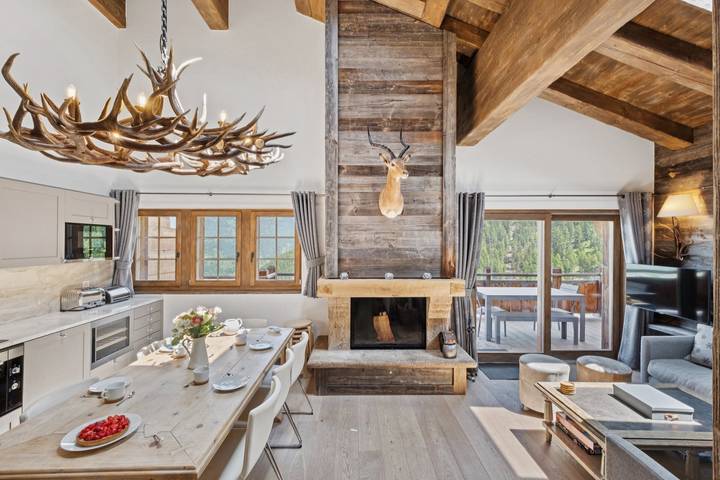 Hütte für 10 Personen, mit Balkon und Balkon/Terrasse sowie Sauna in Grimentz