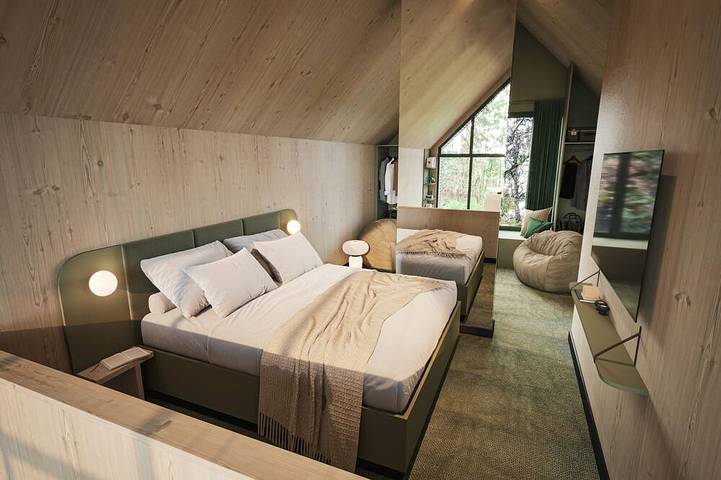 Chalet für 4 Personen, mit Terrasse und Whirlpool sowie Sauna und Garten in Fürstenberg/Havel - 2