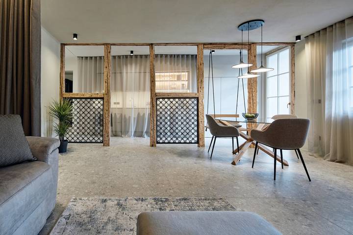 Ferienwohnung für 4 Personen, mit Balkon und Sauna in Meran