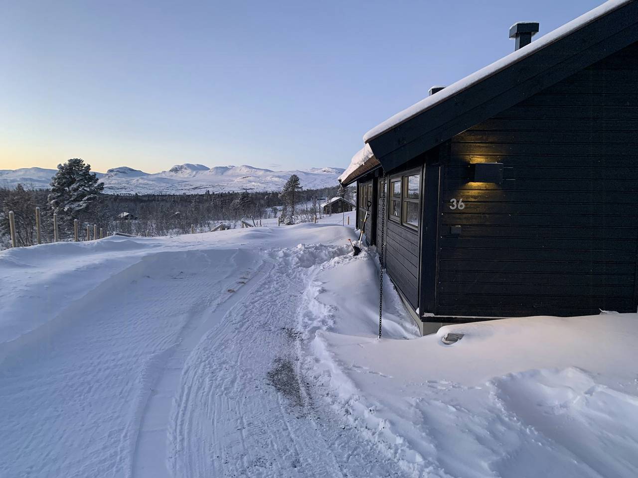 Moderne Hütte mit Blick auf Hallingskarvet in Ål