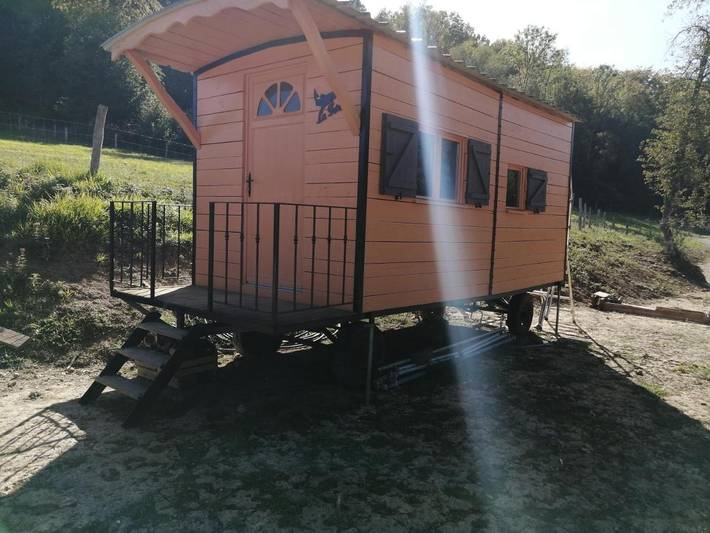 Tente pour 3 personnes, avec Terrasse ainsi que Jardin et Vue