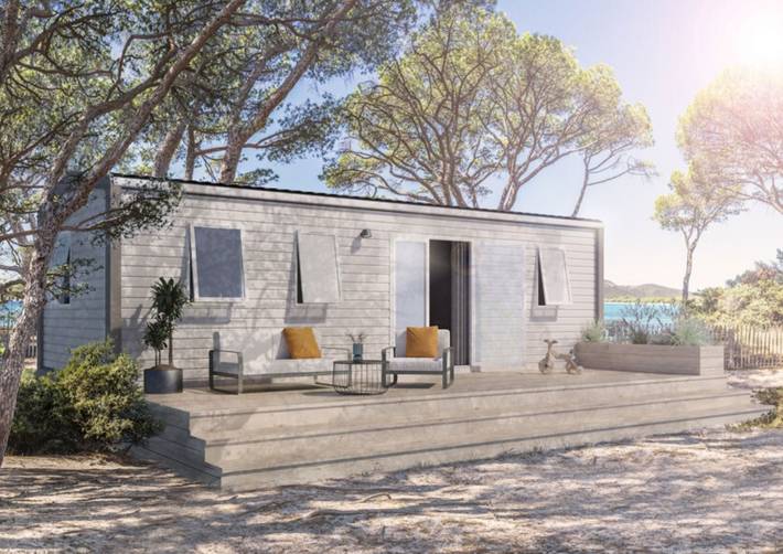 Chalet voor 6 personen, met terras en tuin in Hardenberg