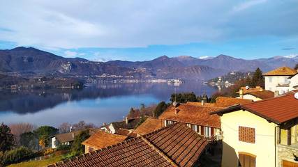 Gîte pour 4 personnes, avec jardin ainsi que vue et vue sur le lac à Orta San Giulio