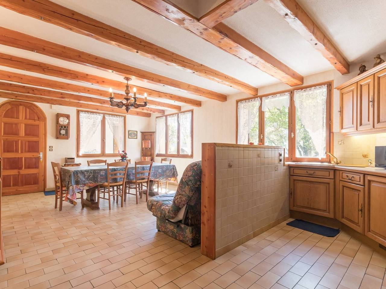 Ganze Wohnung, Großes Studio mit Mezzanine, Garten und Parkplatz für 4 Personen - Villar-Saint-Pancrace in Villar-Saint-Pancrace, Briançon und Umgebung