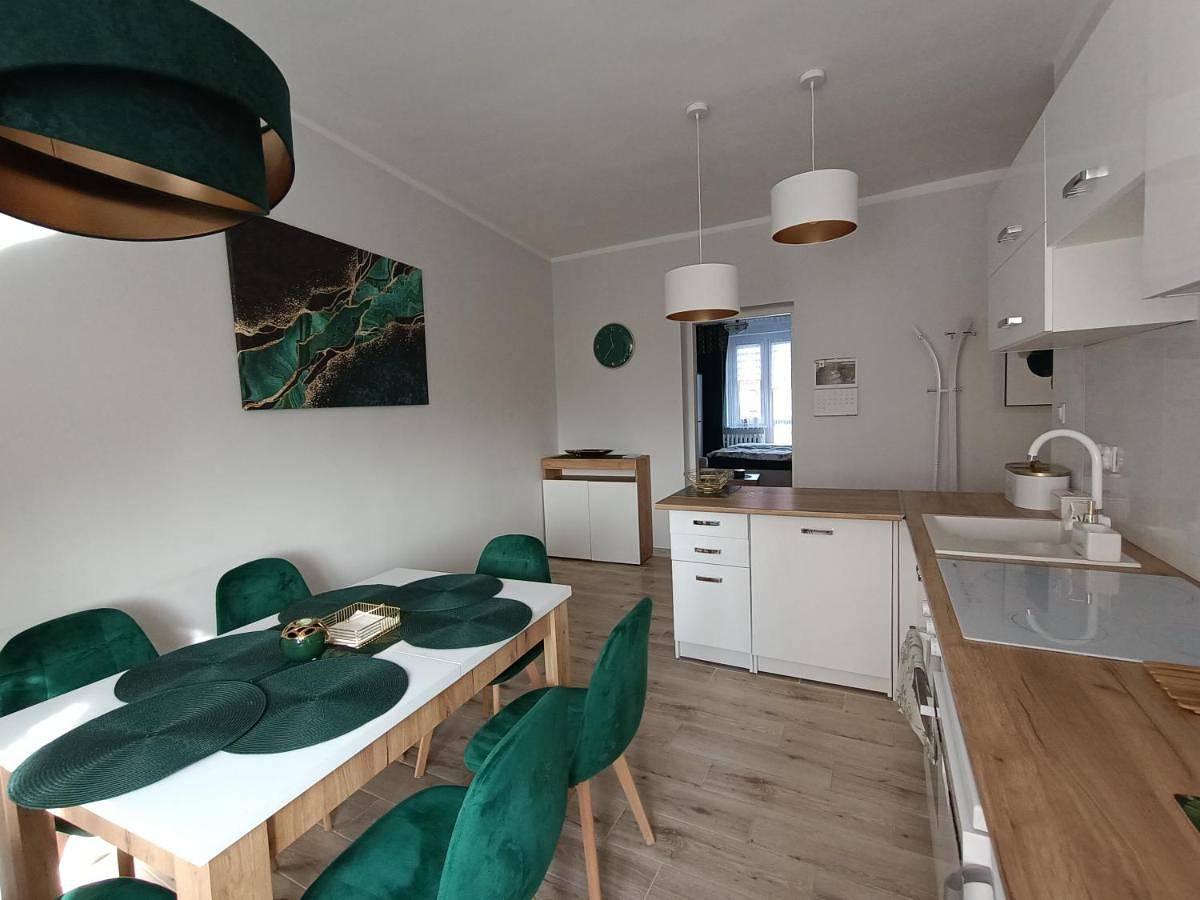 Cały apartament, Szmaragdowy apartament przy ulicy Opolskiej in Tarnowskie Góry, Śląsk
