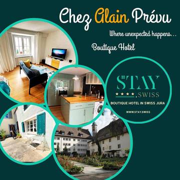 Gîte pour 2 personnes, avec vue et terrasse à Porrentruy
