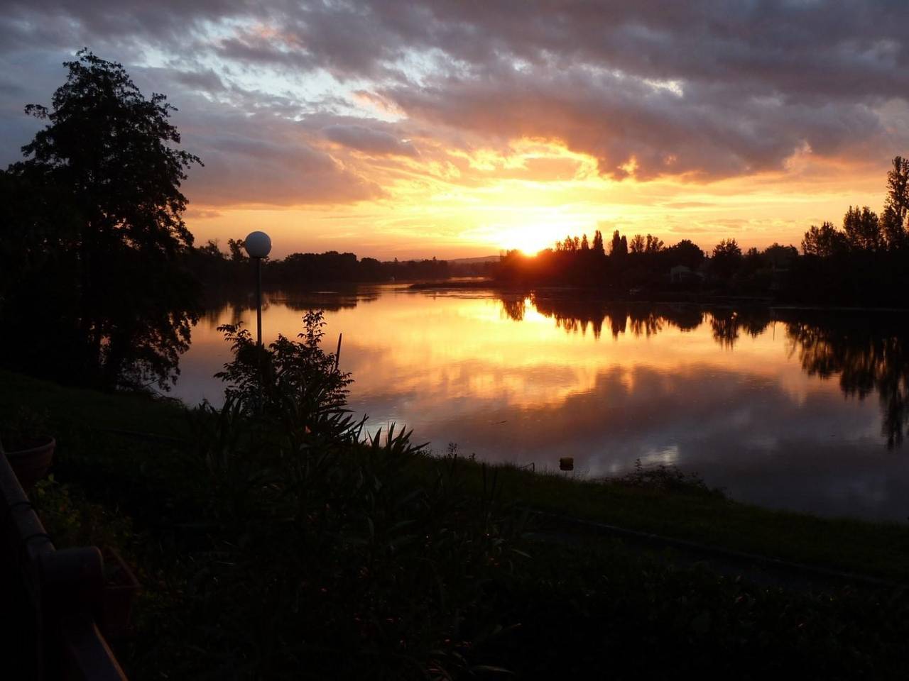 Au bord du Tarn in Rivières, Région d'Albi
