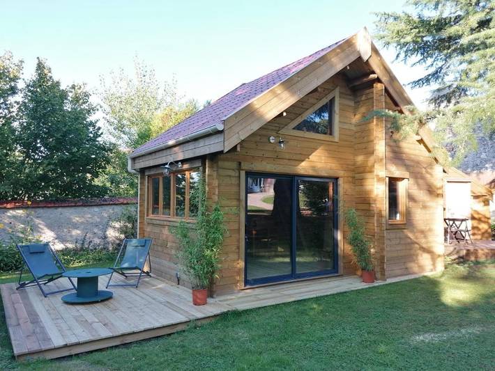 Chalet pour 4 personnes, avec Terrasse ainsi que Jardin et Vue