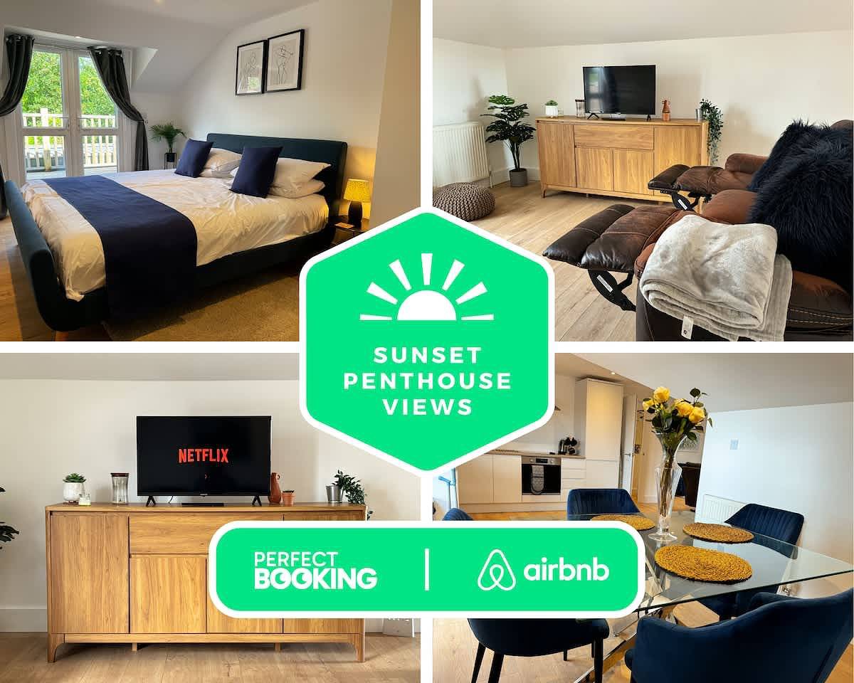 Entire apartment, Light-Filled Maidstone Penthouse | 2 Balconies in Kent