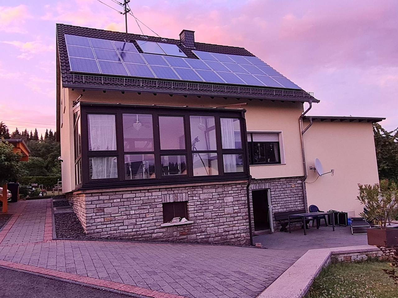 Ganze Ferienwohnung, Ferienwohnung Tine - Appartement/Fewo, Dusche und Bad, Wc, 1 Schlafraum in Oberhausen bei Kirn, Landkreis Bad Kreuznach